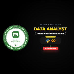 Examen de Certificación PCED: Certified Entry-Level Data Analyst with Python (Voucher Oficial)
