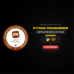 Examen de Certificación PCEP: Certified Entry-Level Python Programmer (Voucher Oficial)